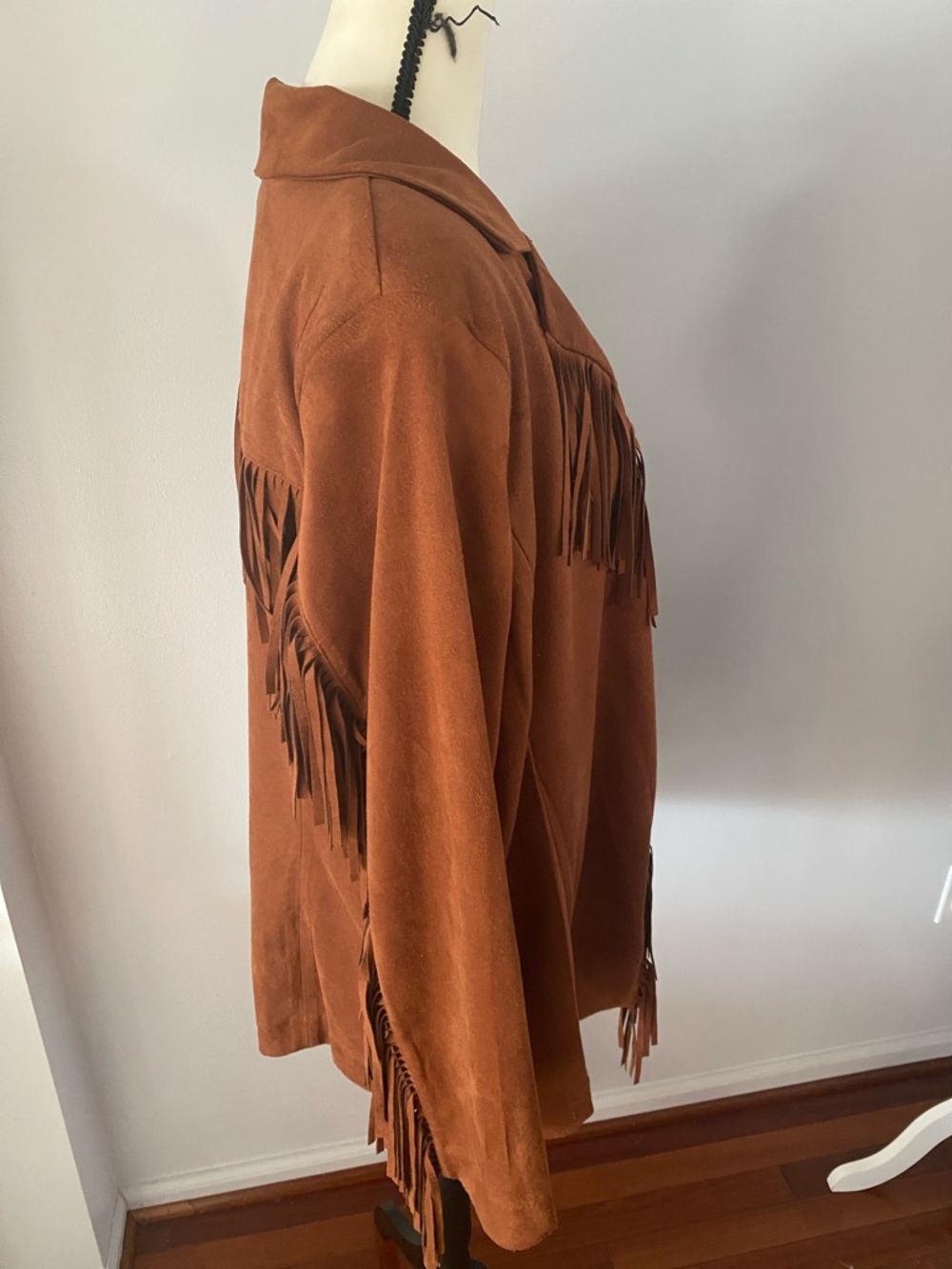 Slim factor by investments 2XL
Faux suede fringe jacket - Picture 3 of 7